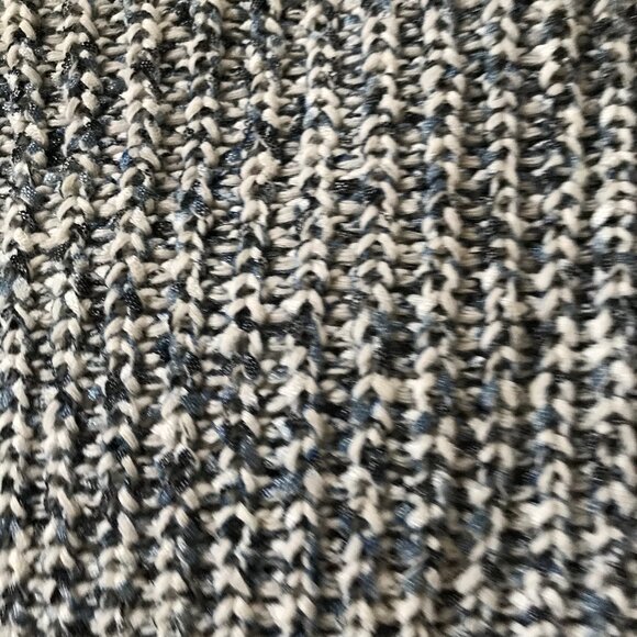 Jones New York Cardigan Sweater Vest Women Open Front  Navy Blue White XL - Picture 9 of 10